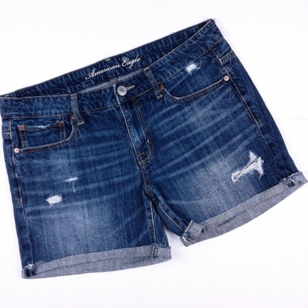 American Eagle Denim cuffed shorts